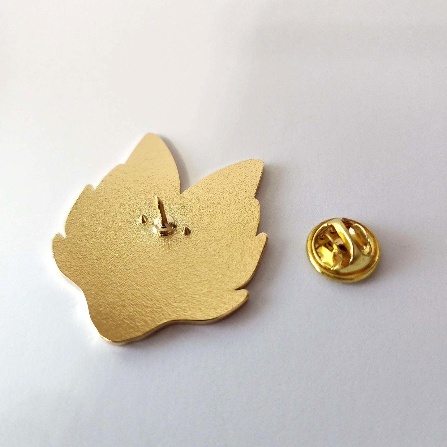 Gold Kitsune - 1.5 Inch Enamel Pin